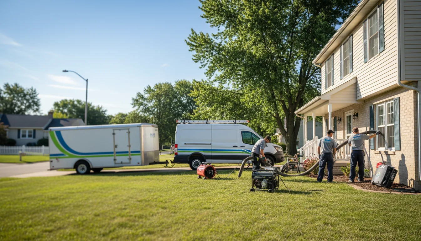 Flooded Basement Restoration And Cleanup With Repair in Aurora, KS near me